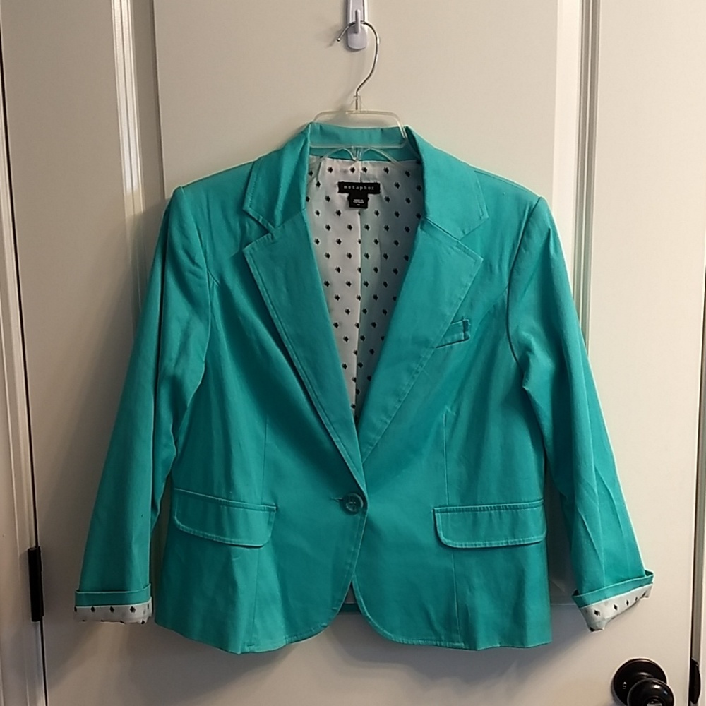 Teal blazer